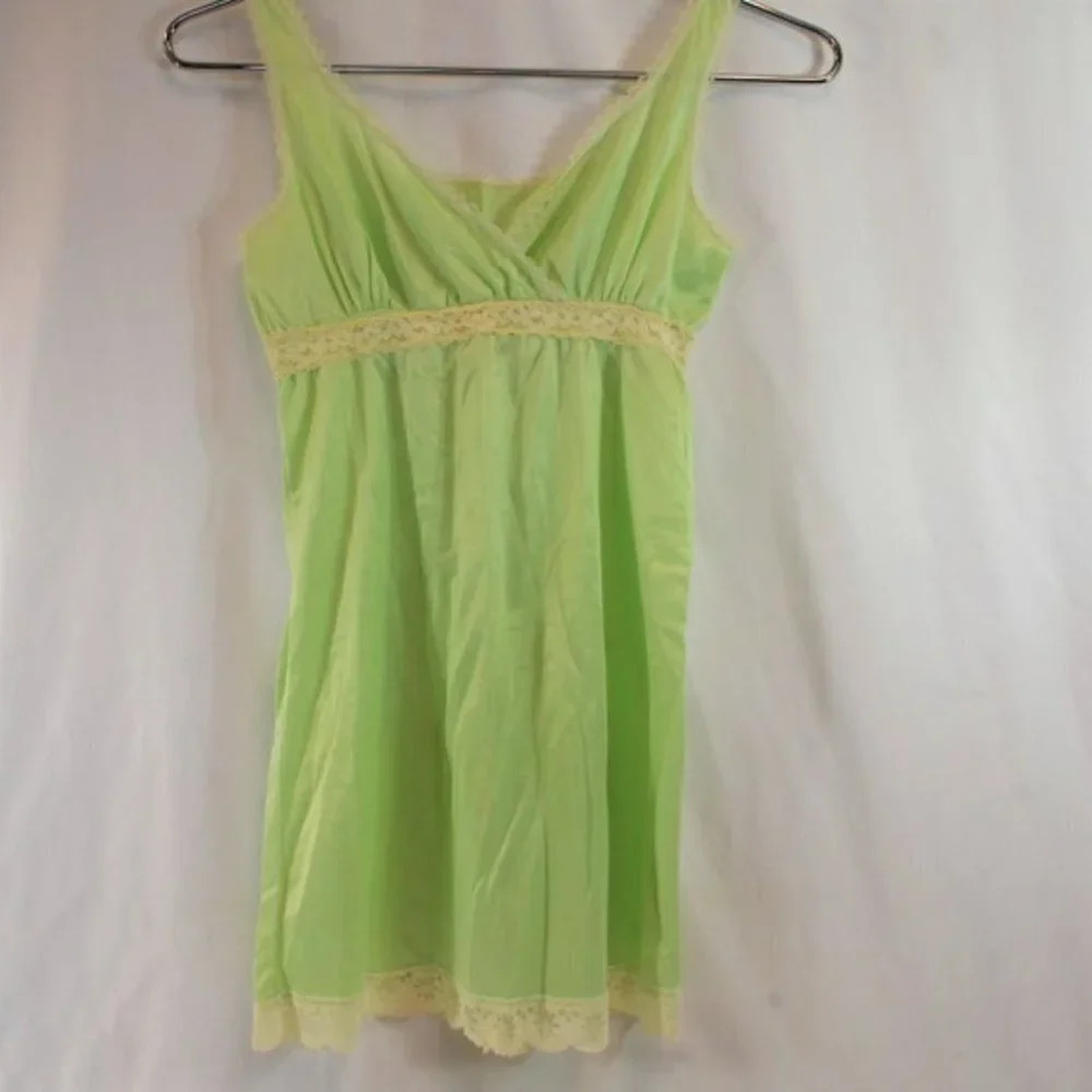Vintage Girls Green  Nightgown Size 10